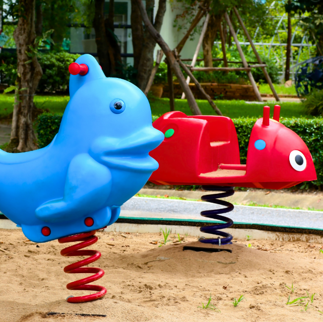 Blue Banana | Playground Equipment | Plastic Jungle Gyms | Spring Riders